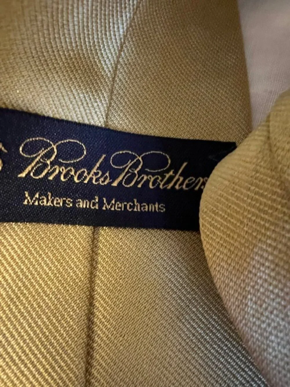 VTG Brooks Brothers Makers Solid Gold Silk 3